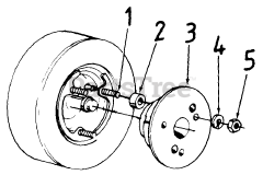 MTD 190-038-000 - MTD Grass Catcher Kit for 30" Rear Discharge Deck (1993) Wheel Weight Kit