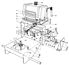 Toro 30112 - Toro ProLine Walk-Behind Mower, Gear Drive, 12.5hp (SN: 009000001 - 009999999) (1989)