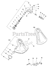 Echo SRM-2601 - Echo String Trimmer Gear Housing, Shield, Tools