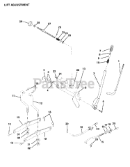 Poulan 418044 - Poulan Lawn Tractor (2006-01) MOWER LIFT LEVER