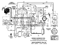 Briggs & Stratton 425615x99B - Briggs & Stratton 42" Lawn Tractor (2005) (AAFES) Electrical System