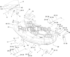 Toro 74406 (ZX 440) - Toro 44" TimeCutter Zero-Turn Mower (SN: 260000001 - 260000240) (2006)