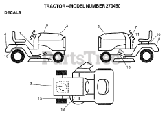 Electrolux/AYP 270450 - Electrolux/AYP Lawn Tractor