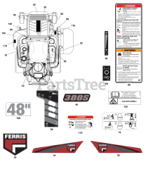 Ferris 300S (5902143) - Ferris 300S Series 48" Zero-Turn Mower, 23hp Briggs & Stratton