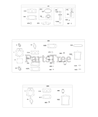 Briggs & Stratton 543477-0100-E1 - Briggs & Stratton Horizontal Engine Carburetor Overhaul Kit, Engine/Valve Gasket Sets