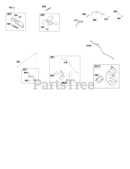 Briggs & Stratton 11P902-0693-B1 - Briggs & Stratton Vertical Engine Controls, Governor Spring, Thermostat