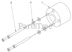 Briggs & Stratton 076151-04 - Briggs & Stratton 48kW Liquid Cooled Home Standby Generator Engine Service Parts - Fan Spacer (80017610_80014157)