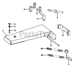 Cub Cadet Accessory - Cub Cadet 41" Rear Rake Hitch and Main Frame