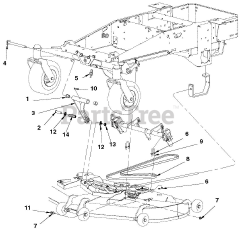 Ariens 992808 (3166 S) - Ariens Pro-Zoom 66" Zero-Turn Mower, 31hp Kawasaki (SN: 000101 & Above)