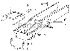 Cub Cadet 1604 (143-580-100) - Cub Cadet Garden Tractor Frame-582