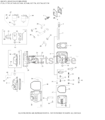 Kohler ECV730-3019 - Kohler Command PRO EFI Engine, Made for Dixie Chopper, 23hp, 17.2kW 04 CylinderHead/Breather