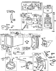Briggs & Stratton 220416-0158-XX - Briggs & Stratton Horizontal Engine