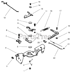 Toro 73470 (518 xi) - Toro Garden Tractor (SN: 089000001 - 089999999) (1998) Group 9-Engine Controls (models 73540 73541)