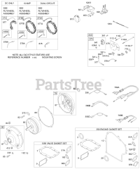 Briggs & Stratton 196432-1007-E1 - Briggs & Stratton Horizontal Engine ALTERNATORS, PANEL KIT, GEAR REDUCTION, WIRES, GASKETS