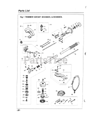 RedMax BC 2300 DL - RedMax Brushcutter (1999-07) 020 - TRIMMER GROUP