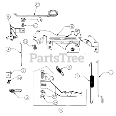 Cub Cadet 5416 R (553C562K100) - Cub Cadet Walk-Behind Mower (SN: 457900 - 460859) Governor And Engine Controls
