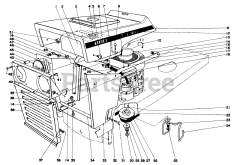Toro 55166 (880) - Toro Lawn Tractor, Electric (SN: 002000001 - 002999999) (1972)