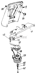 Turf Power 143Y849H019 - Turf Power Garden Tractor (1993) (Agway) PTO Clutch