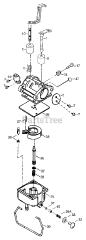 White Outdoor LT-1850 (13A6616H190) - White Outdoor 46" Lawn Tractor (2003) Carburetor