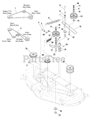 Simplicity 1693975 - Simplicity Prestige 54" Garden Tractor, 23hp 54" Mower Deck - Drive Group