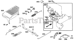 Briggs & Stratton 135702-0102-01 - Briggs & Stratton Vertical Engine Control Bracket, Controls