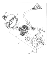 Murray S-1544 - Murray 90cc ATV (2002) Magneto Starter