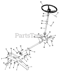 Toro 01-08K803 (C-85) - Toro Garden Tractor (1982) Front Axle And Steering