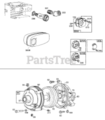 Briggs & Stratton 170432-1663-XX - Briggs & Stratton Horizontal Engine Gear Case, Mufflers,Deflectors