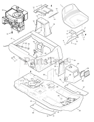 Briggs & Stratton 30546x99A - Briggs & Stratton 30" Lawn Tractor (1998) (AAFES)