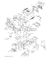 Jonsered LT 2217 CMA (960610239-00) - Jonsered Lawn Tractor (2009-01) CHASSIS ENCLOSURES
