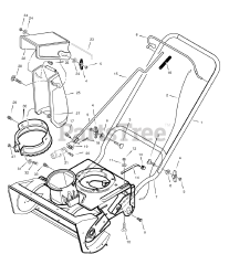 Murray 621401x85NB - Murray 21" Snow Thrower (2006) Handle Assembly