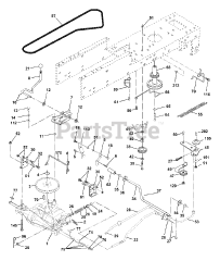 Poulan 259724 - Poulan Lawn Tractor (2001) Ground Drive