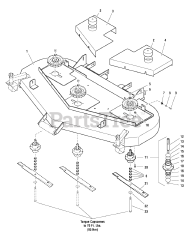Ferris 5000/72R (5900204) - Ferris 72" Rear-Discharge Mower Deck (SN: 1209 & Below)