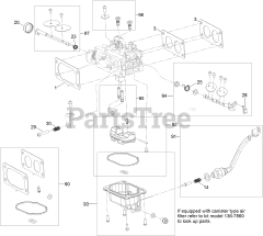 Toro 74777 (MX 6050) - Toro 60" TimeCutter Zero-Turn Mower (SN: 400000000 - 401399999) Carburetor Assembly with Non-Canister Style Air Filter