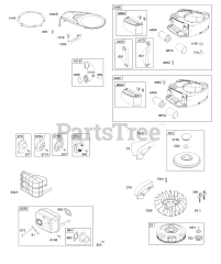 Briggs & Stratton 31S777-0002-B1 - Briggs & Stratton Vertical Engine AIR CLEANER, BLOWER HOUSING, EXHAUST SYSTEM, FLYWHEEL, READY START