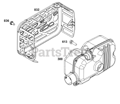 Briggs & Stratton 123P02-0067-H5 - Briggs & Stratton Vertical Engine Exhaust Group