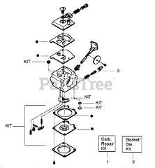Weed Eater GTI 16 - Weed Eater String Trimmer CARBURETORS WA-219B, WA-217