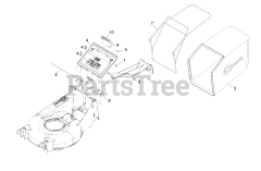Exmark ECXHNBBC21 - Exmark 21" X-Series Walk-Behind Mower, Honda GXV, BBC (SN: 000920000 - 000999999) (2011)