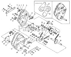 Homelite 990989 - Homelite Tiller Attachment Housing Group (3846I01)