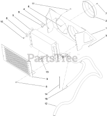 Toro 22974 (TRX-26) - Toro Trencher (SN: 310000301 - 310999999) (2010) Oil Cooler Assembly