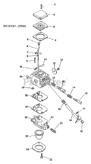 Echo PP-1200 - Echo Pole Saw (Type 1E) Carburetor  S/N: 001001 - 055504