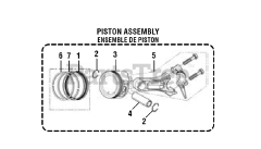 PowerStroke PS 9C3501 A - PowerStroke 3500 Watt Generator General Assembly (PISTON ASSEMBLY)