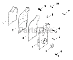 Kohler K482-35224 - Kohler K-Series Engine, Made for Tennant, 18hp, 13.4kW Gear Cover 021701119