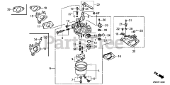 Honda GX390 U1 VXE4 (GCANK) - Honda Engine, Made in Japan (SN: GCANK-1000001 - GCANK-9999999) CARBURETOR (1)