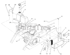 Toro 74187 (Z 350) - Toro 48" Z Master Zero-Turn Mower with Bagger (SN: 200000001 - 200000500) (2000) HYDRAULIC OIL COOLER ASSEMBLY
