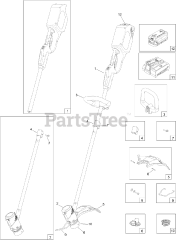 Toro 51488 - Toro 13" String Trimmer, Cordless (SN: 314000001 - 314999999) (2014) 13in Cordless Dual-Line Trimmer Assembly