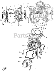 Gravely 08201321 - Gravely MX800v Yamaha Replacement Engine Cylinder