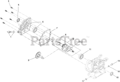 Toro 38756 (721 QZE) - Toro 21" Power Clear Snow Thrower (SN: 409200000 - 411799999) Crankcase Assembly