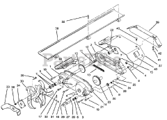 Toro 79271 - Toro 36" Tiller for 260 Series Tractors (SN: 049000001 - 049999999) (1994)