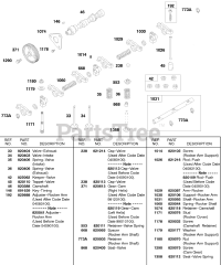 Briggs & Stratton 432447-0376-E2 - Briggs & Stratton Horizontal Engine Rocker Arm, Valve Assembly